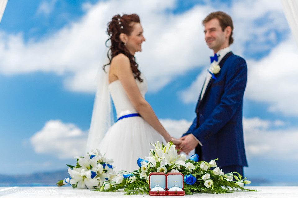 Hochzeitsfotograf für Hochzeit auf Santorini