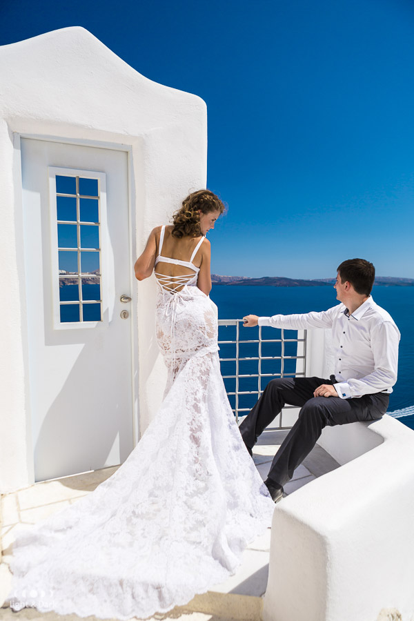 Wedding photo shoot Santorini Oia