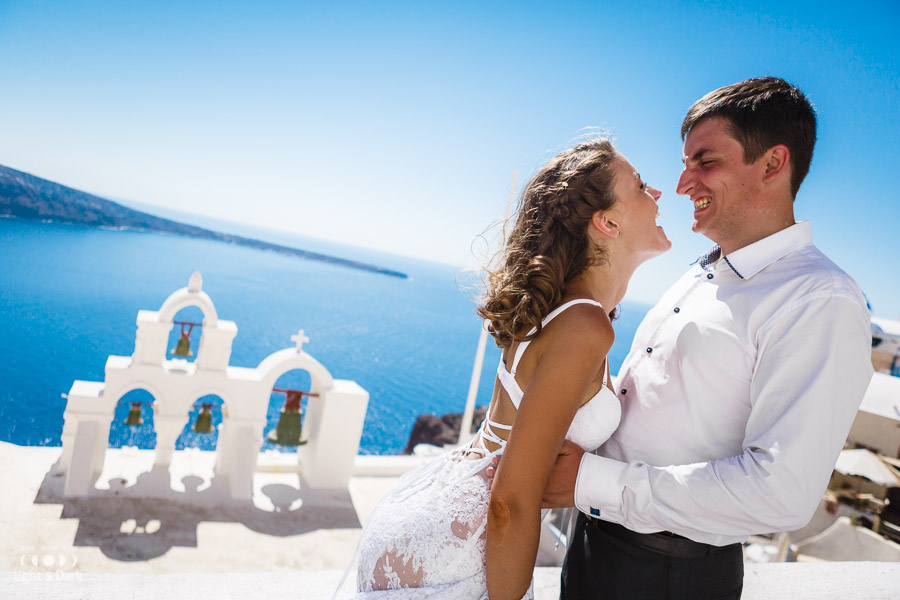 Wedding photo shoot Santorini Oia