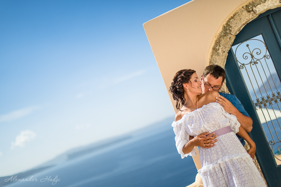 Santorini pre wedding photography