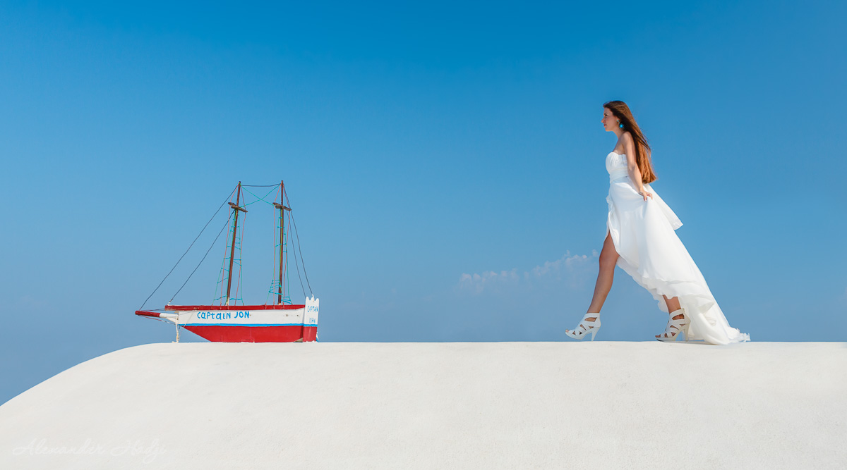 Santorini romantic photography