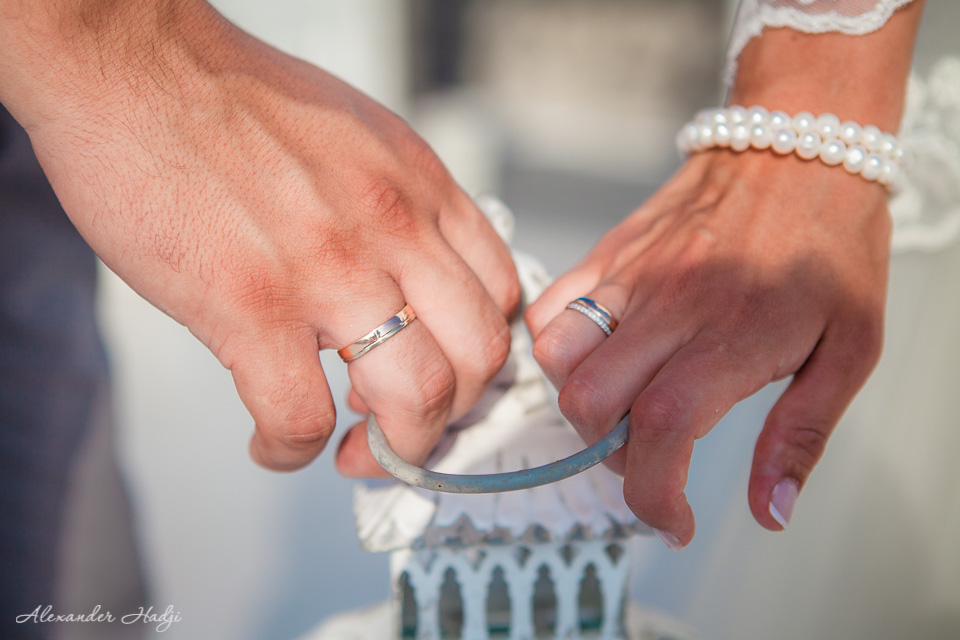 Santorini wedding details
