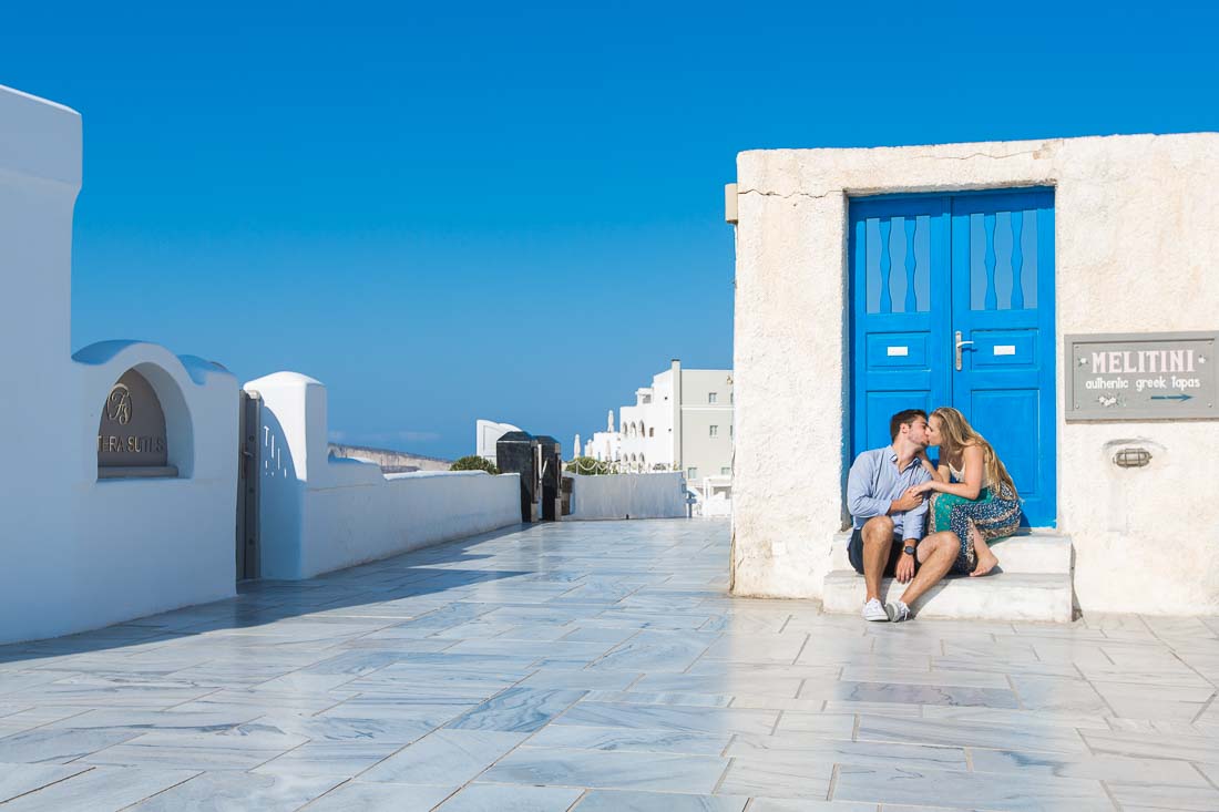 Santorini proposal photo shoot