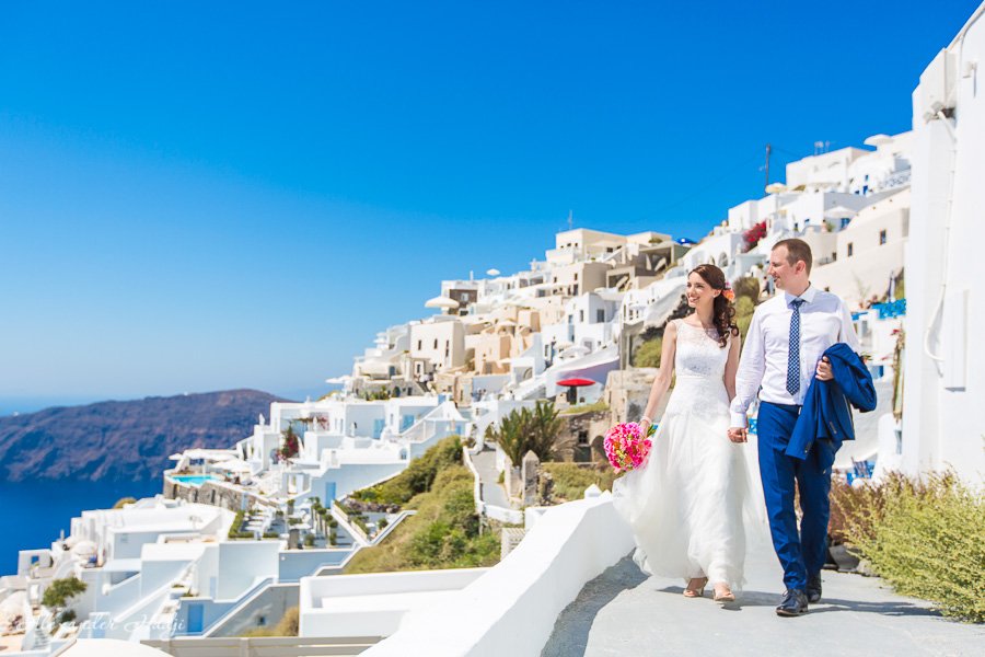 Wedding photography in Santorini