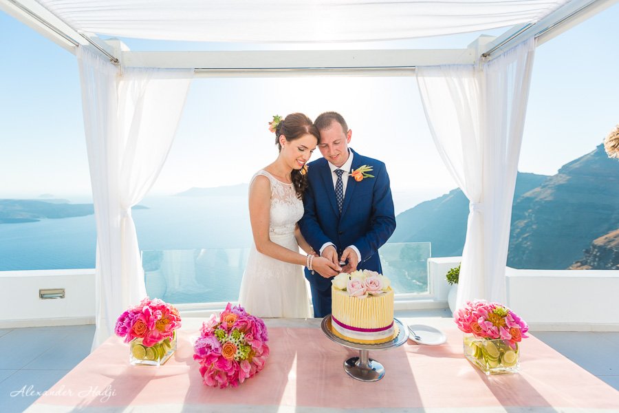 Santorini wedding photography Dana Villas