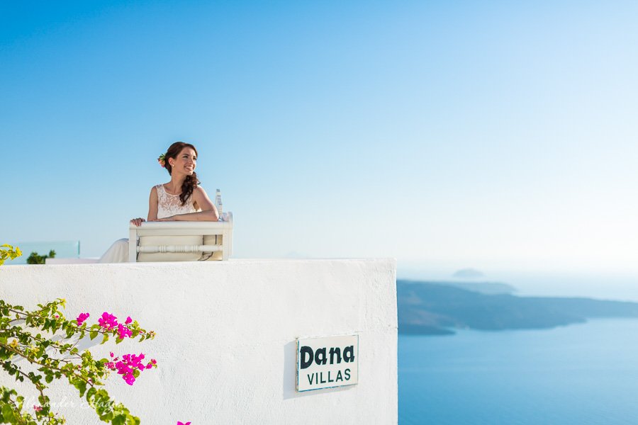 Dana Villas Santorini wedding photographer