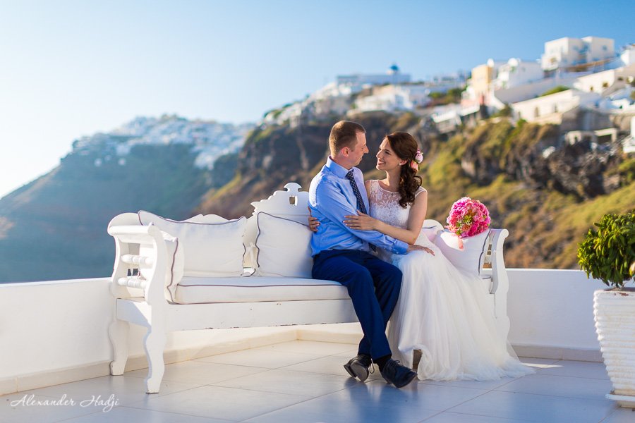 Santorini Dana elopement photography