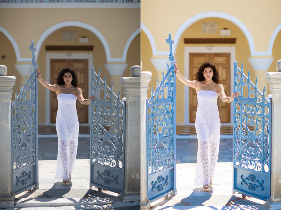 Santorini photo shoot FAQs postprocessing